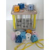 Drewniany Sorter- kostka sensoryczna