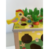 Drewniana wielofunkcyjna kostka edukacyjna - sorter